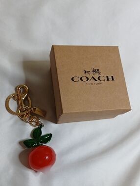 Coach Radish Key Charm with Gold Hardware